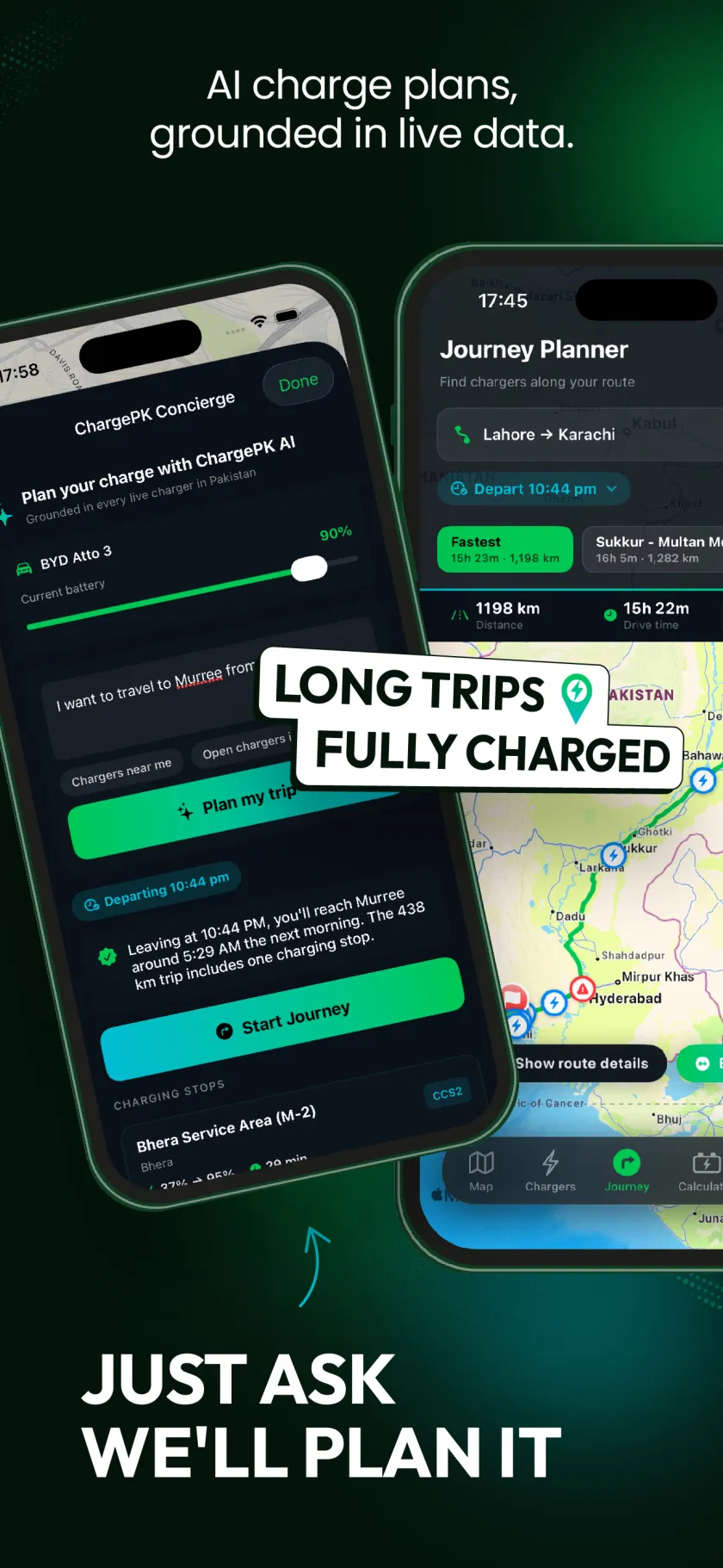 ChargePK — just ask and we'll plan it: AI charge plans grounded in live data
