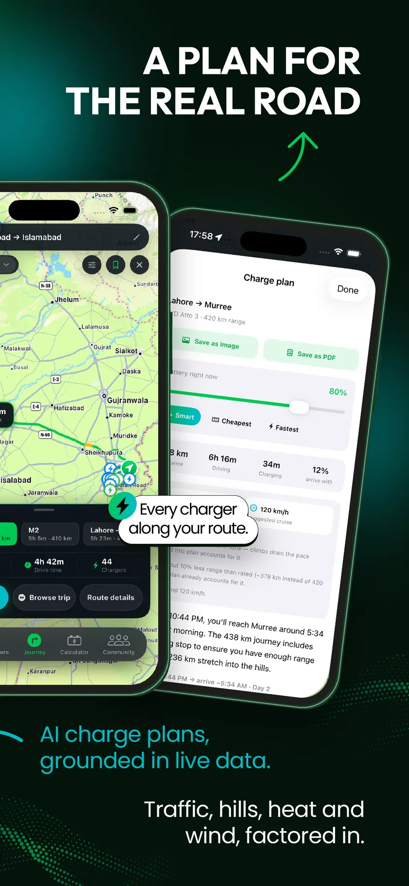ChargePK — A plan for the real road: AI charge plans with traffic, hills, heat and wind factored in